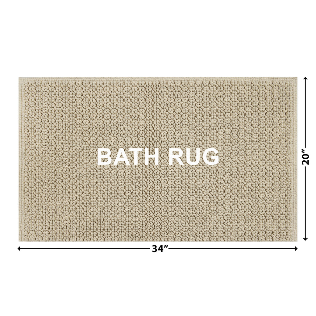 Better Homes & Gardens Signature Soft Looped Bath Mat, Almond Biscuit, 20" x 34"
