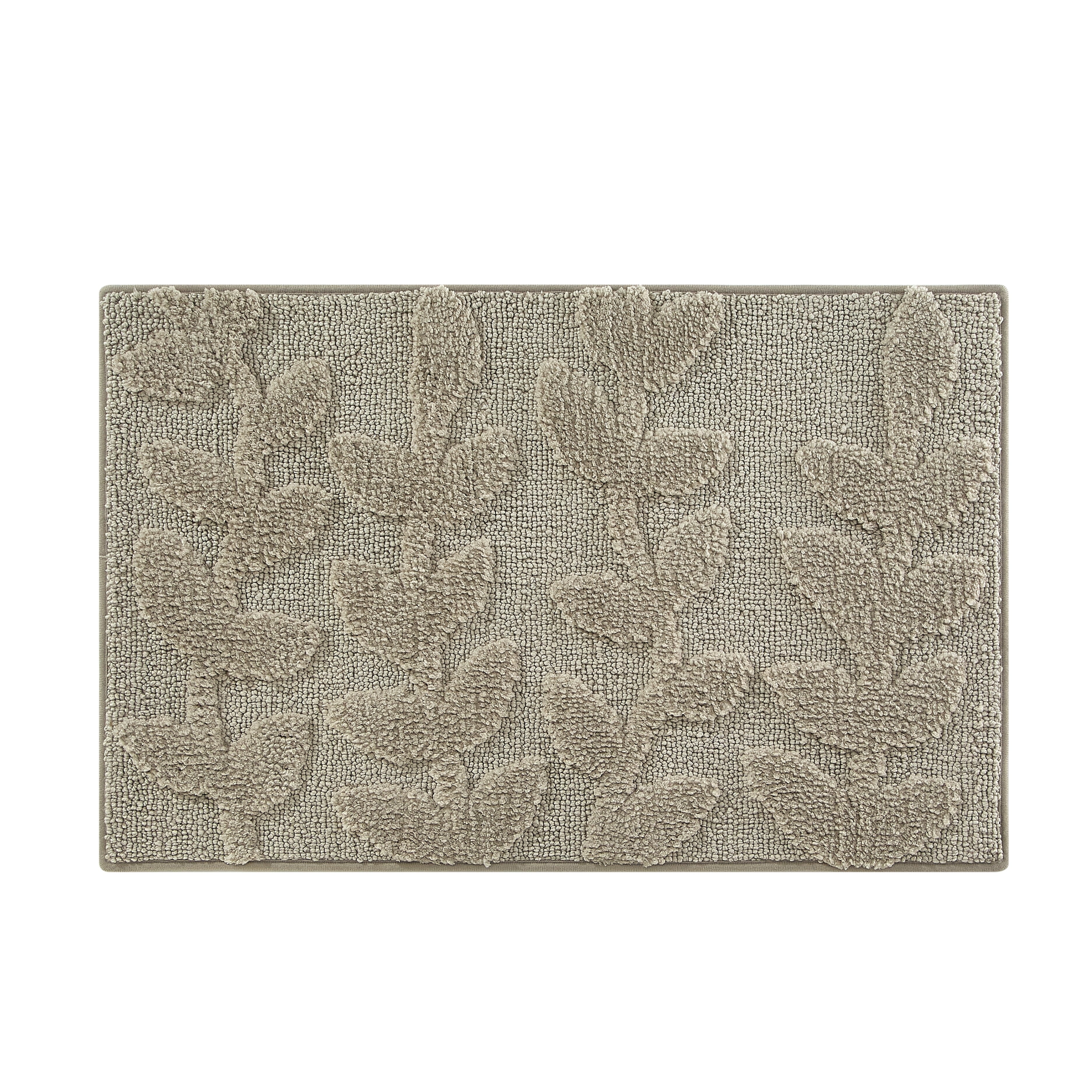 Mainstays 15-Piece Brown Leaves Bathroom Set – Shower Curtain, Bath Rugs & Hooks, Nature-Inspired Washable Décor