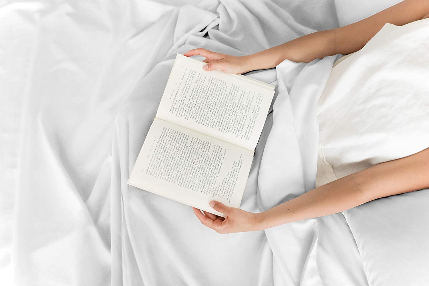 CGK Linens 4-Piece Extra Deep Pocket Sheet Set - Queen Size Breathable & Cooling Bed Sheets Fits 18"-24" Mattresses, White