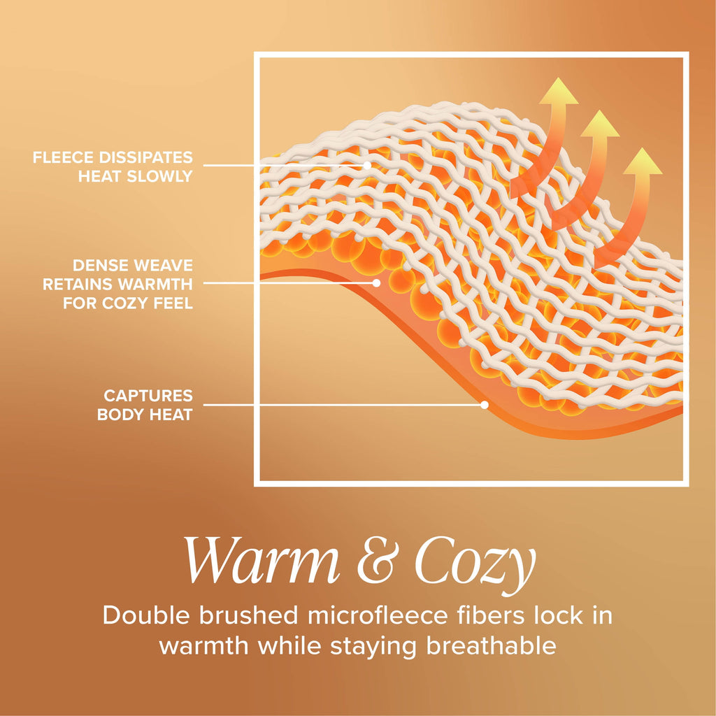 Bare Home Cozy Fleece Sheet Set - Extra Plush Polar Fleece - Deep Pocket - Queen, Gray