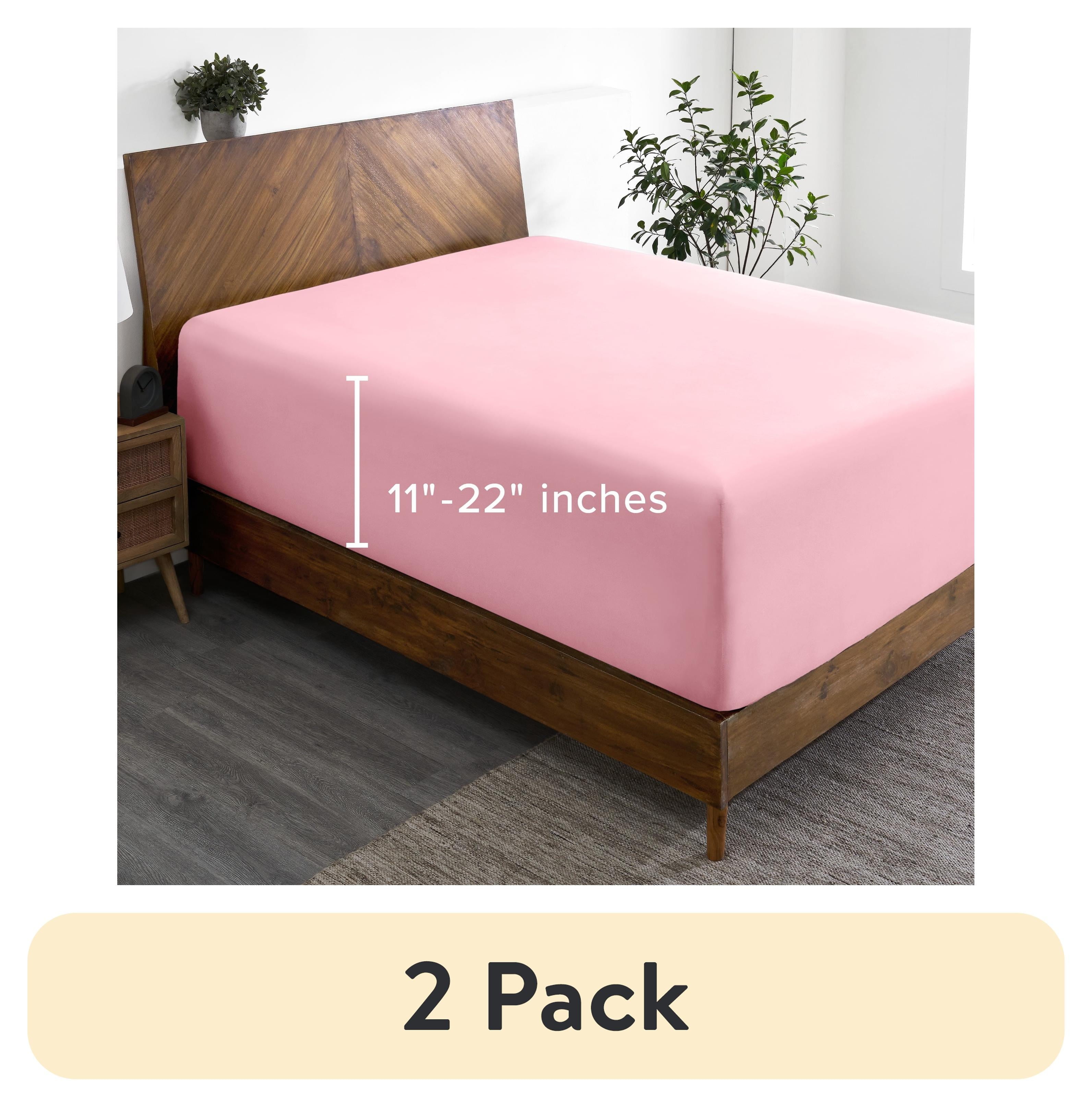 Bare Home Fitted Sheet - 22" Extra Deep Pocket - Premium 1800 Collection - Twin-XL, Cypress