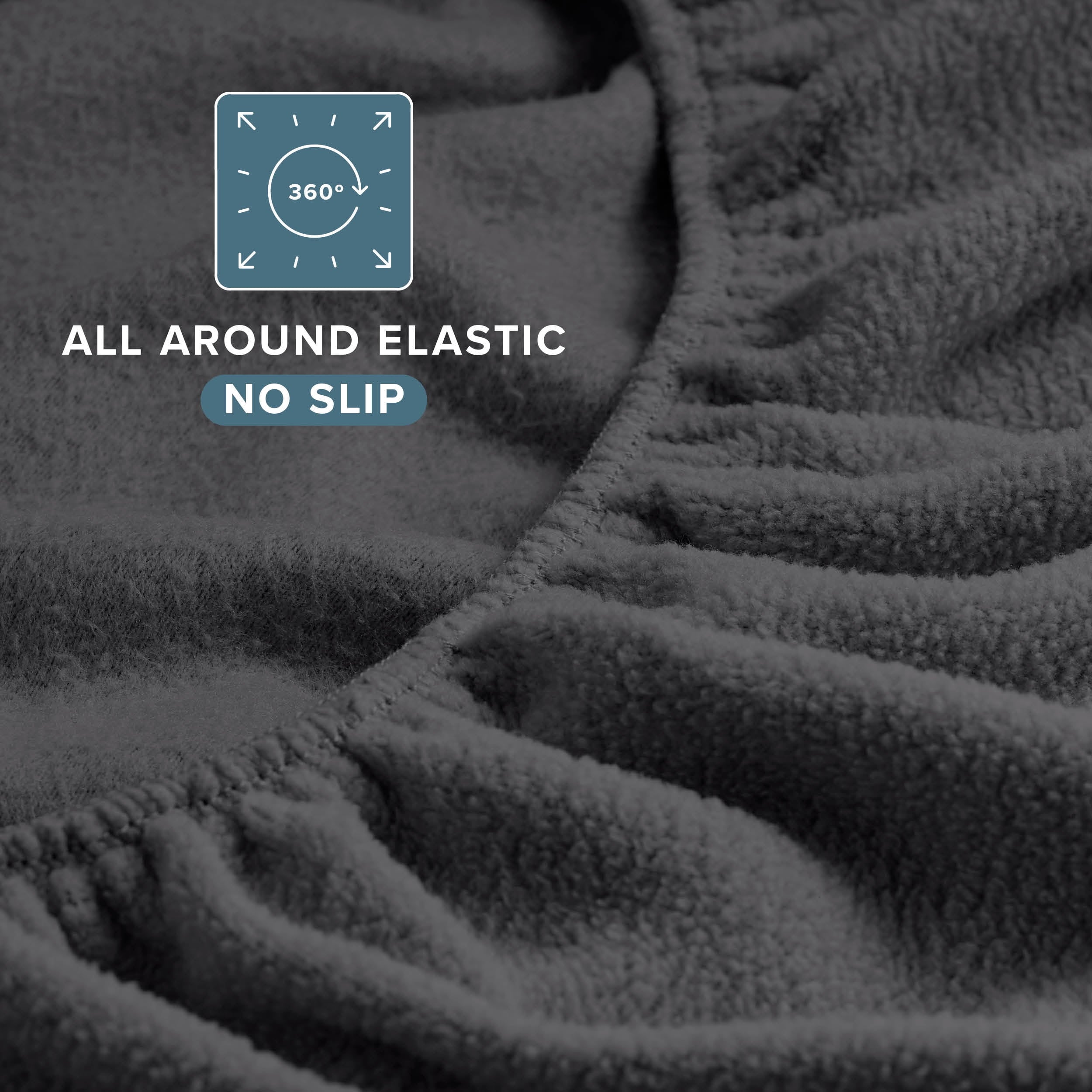 Bare Home Cozy Fleece Sheet Set - Extra Plush Polar Fleece - Deep Pocket - Queen, Gray