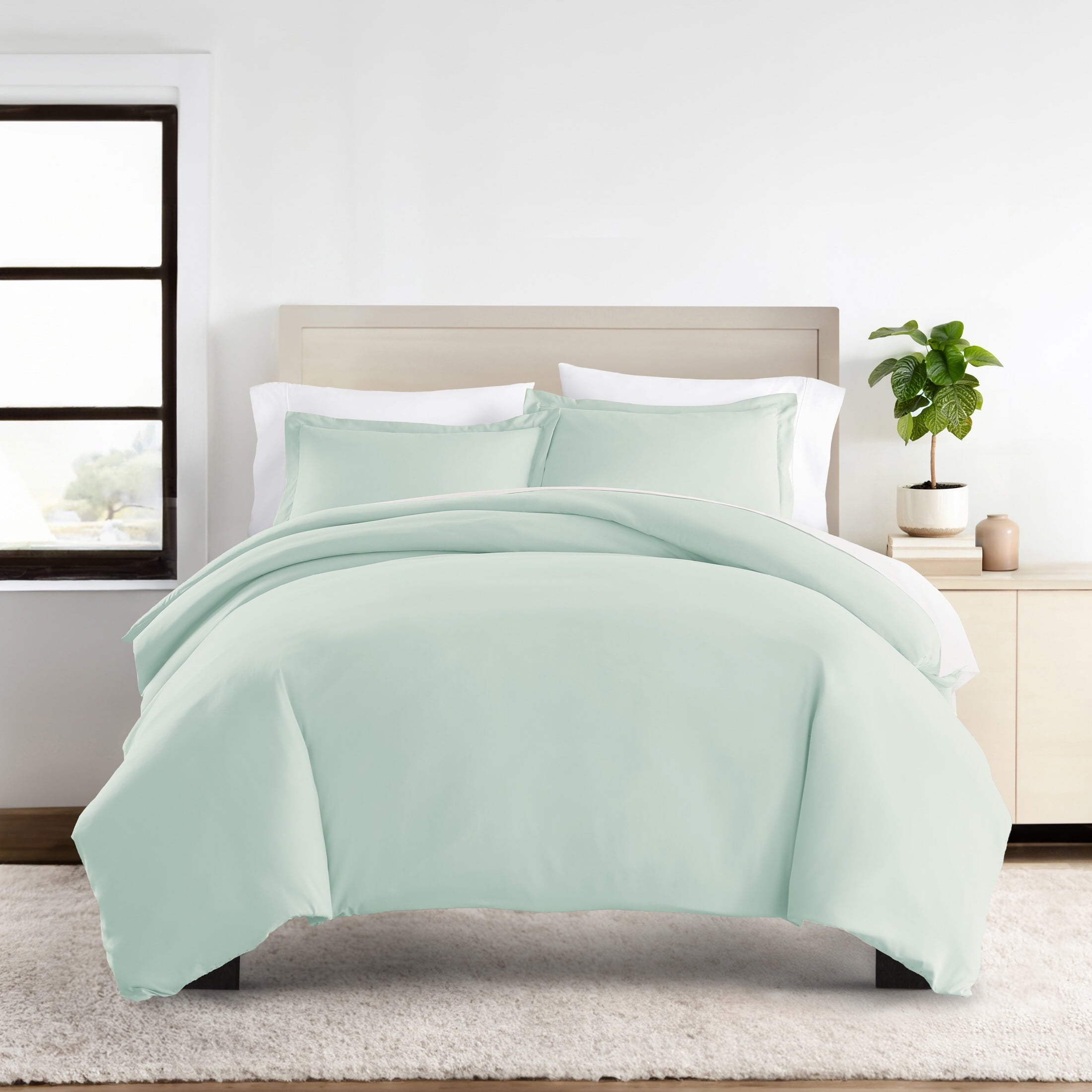 Ultra Soft & Breathable - Duvet Cover Set - King/Cal-King Aqua Bedding by Comfort Canopy