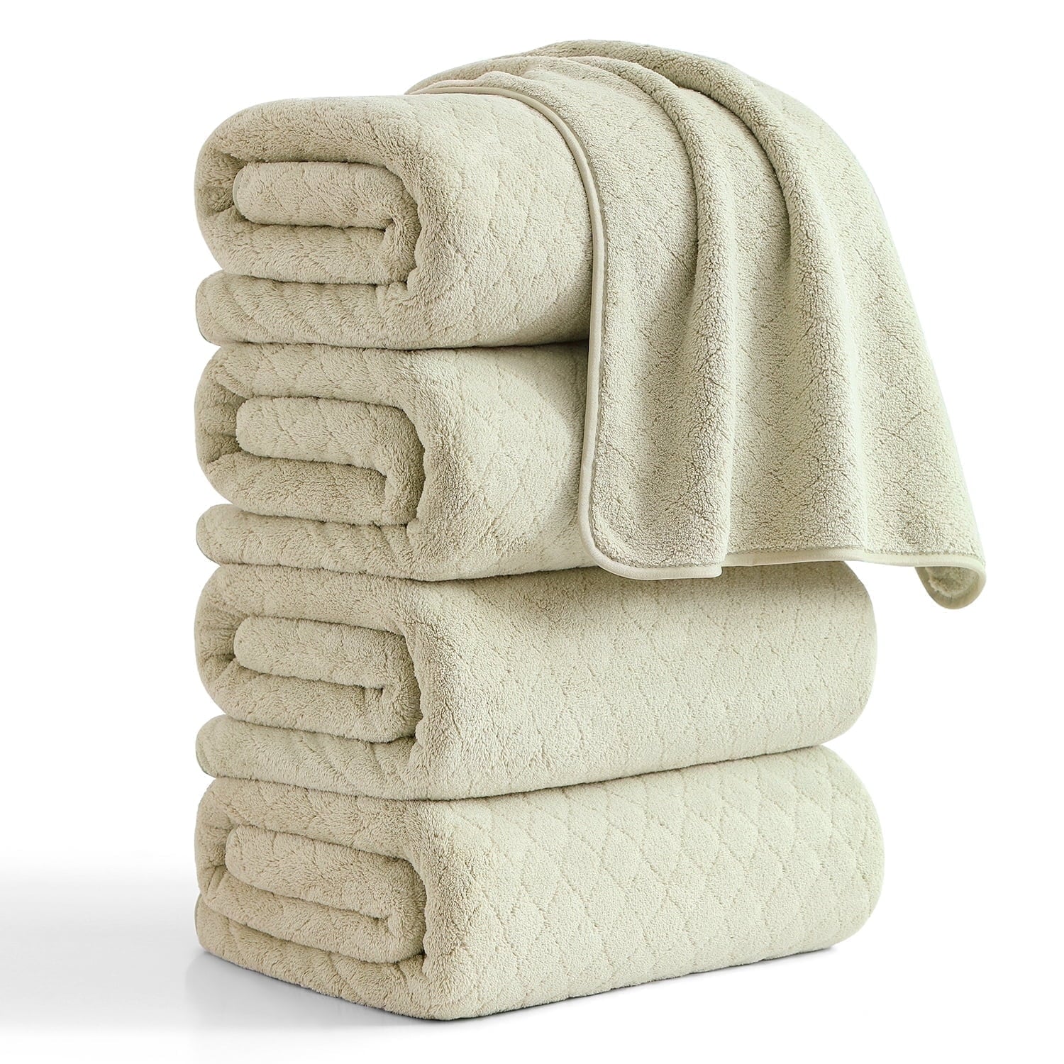 Green Essen 8 Pieces Extra Large Bath Towel35"x 70" Highly Absorbent Quick Dry Bath Sheets Bath Towel Oversized Clearance Soft Shower Towels for Bathroom Spa Hotel Gym(Dark Grey)