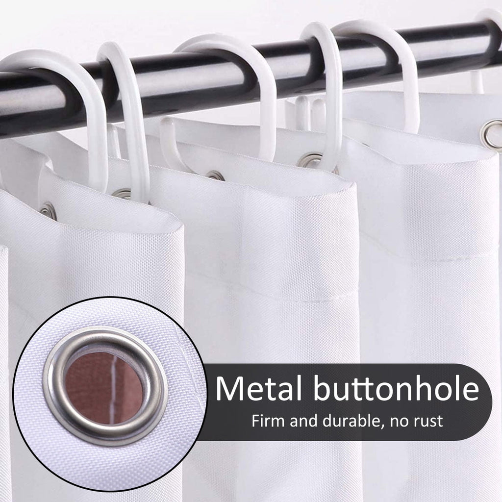 Dznils Green Eucalyptus Fabric Shower Curtain, Watercolor Floral Pattern with Hooks, 72" x 72"