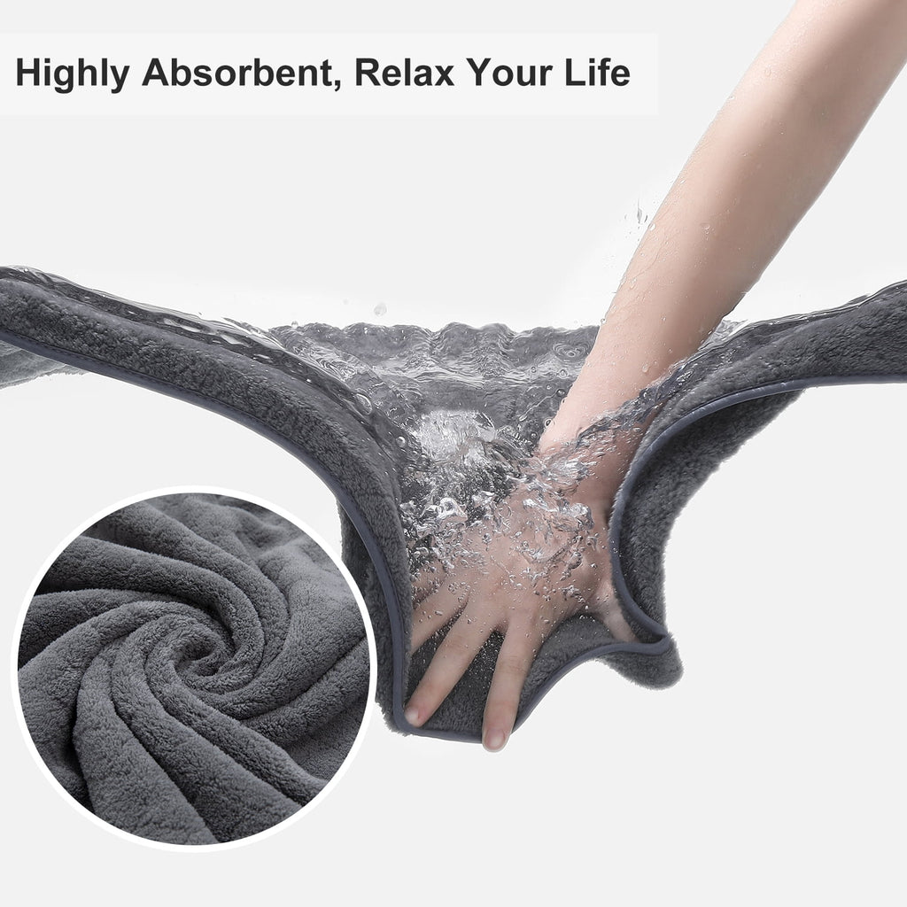 Green Essen 8 Pieces Extra Large Bath Towel35"x 70" Highly Absorbent Quick Dry Bath Sheets Bath Towel Oversized Clearance Soft Shower Towels for Bathroom Spa Hotel Gym(Dark Grey)