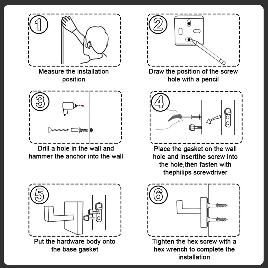 stusgo Matte Black 5-Piece Square Bathroom Hardware Set,40cm Towel Bar,Toilet Paper Holder,Towel Ring,and 2 Towel Hooks,SUS 304 Stainless Steel Bathroom Accessories,Wall Mounted Towel Rack Kit（Black）