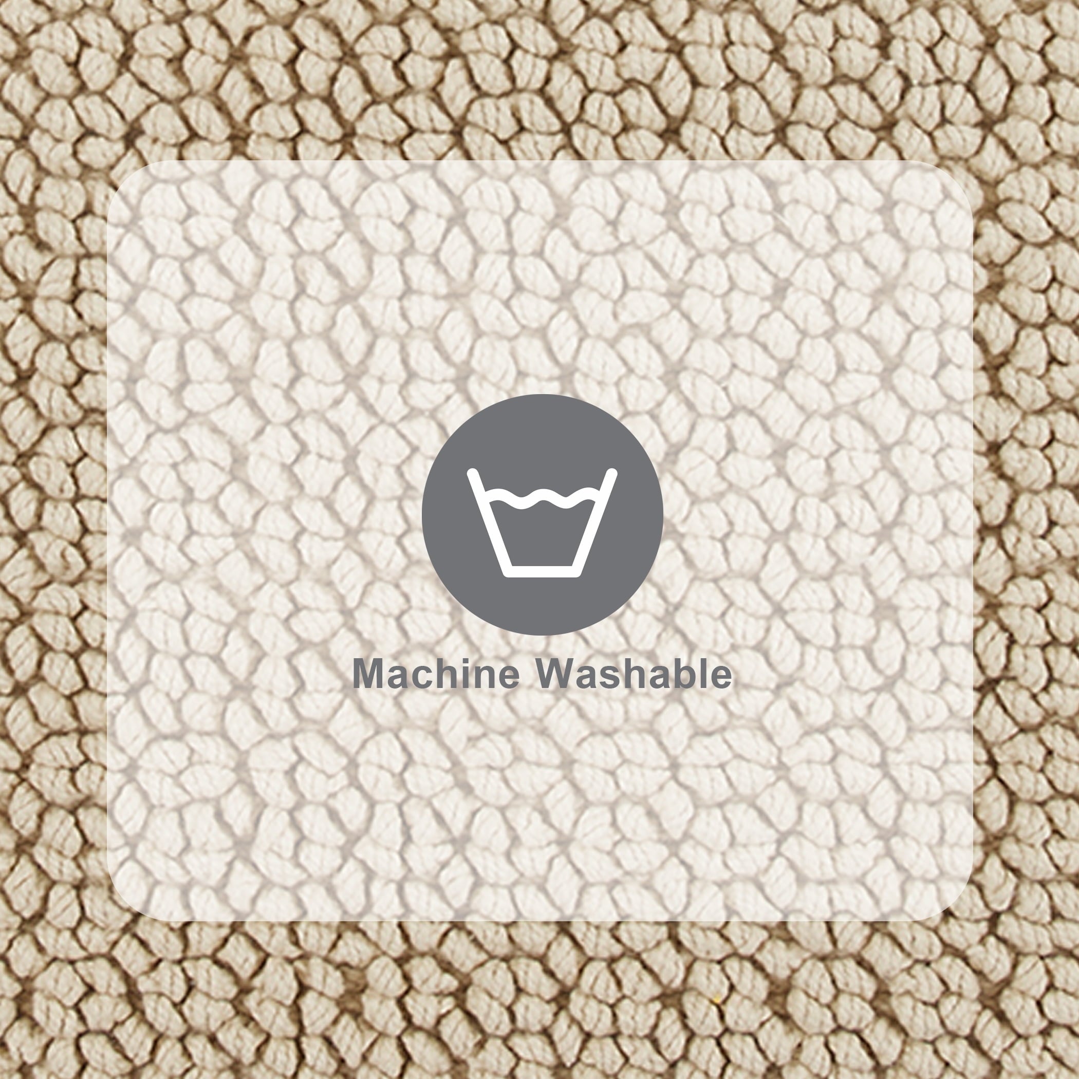 Better Homes & Gardens Signature Soft Looped Bath Mat, Almond Biscuit, 20" x 34"