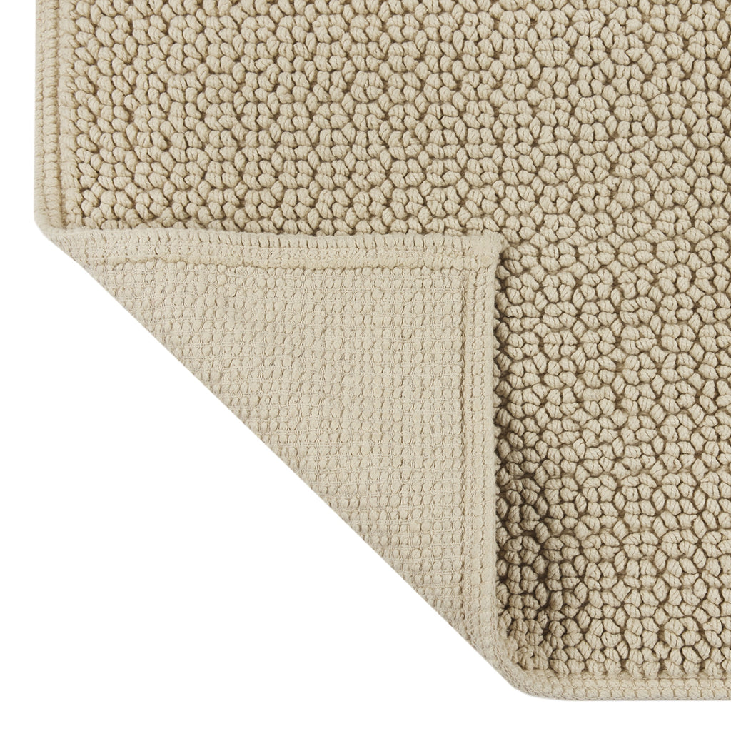 Better Homes & Gardens Signature Soft Looped Bath Mat, Almond Biscuit, 20" x 34"