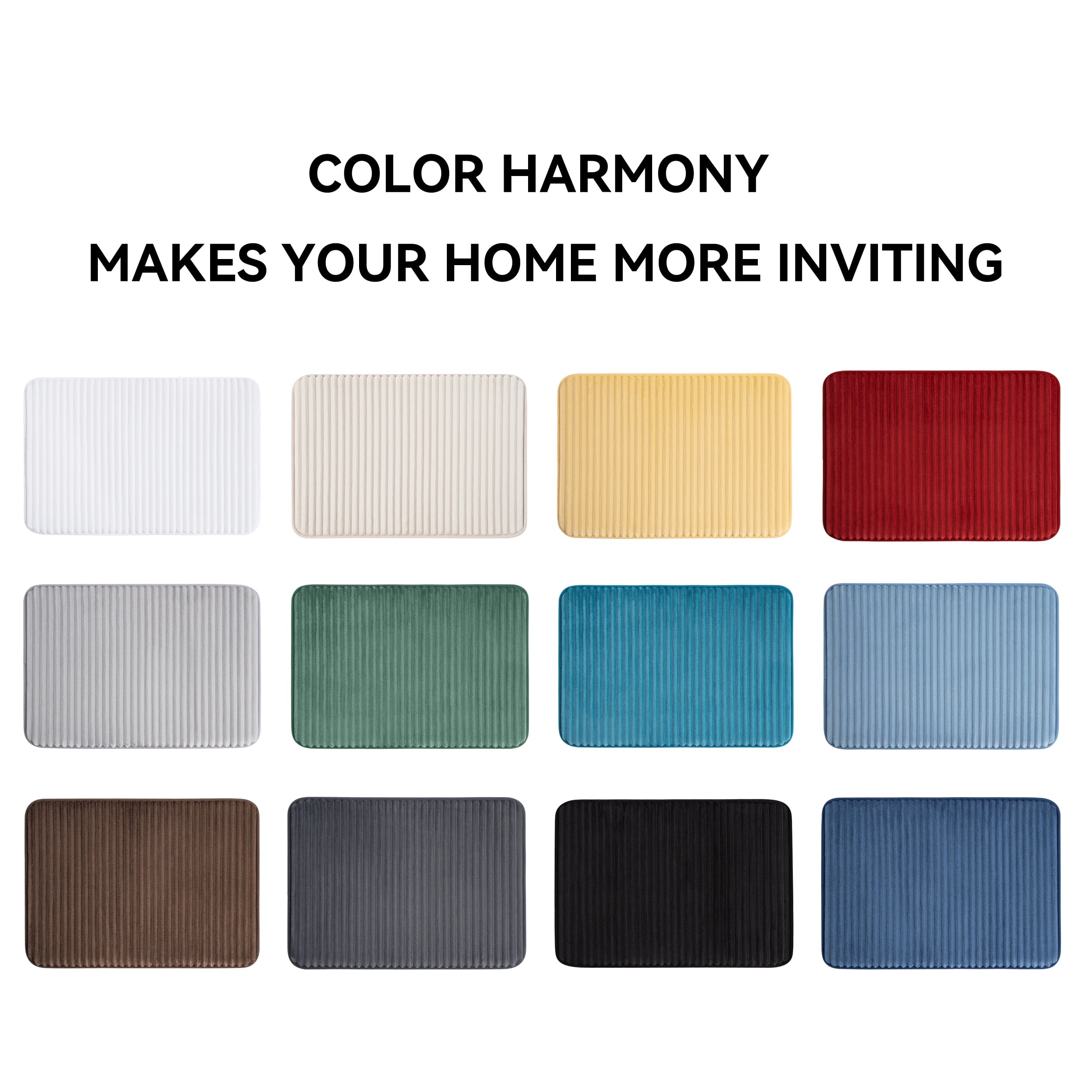 Mainstays Performance Foam Bath Rug, Silver, 17"x 24"