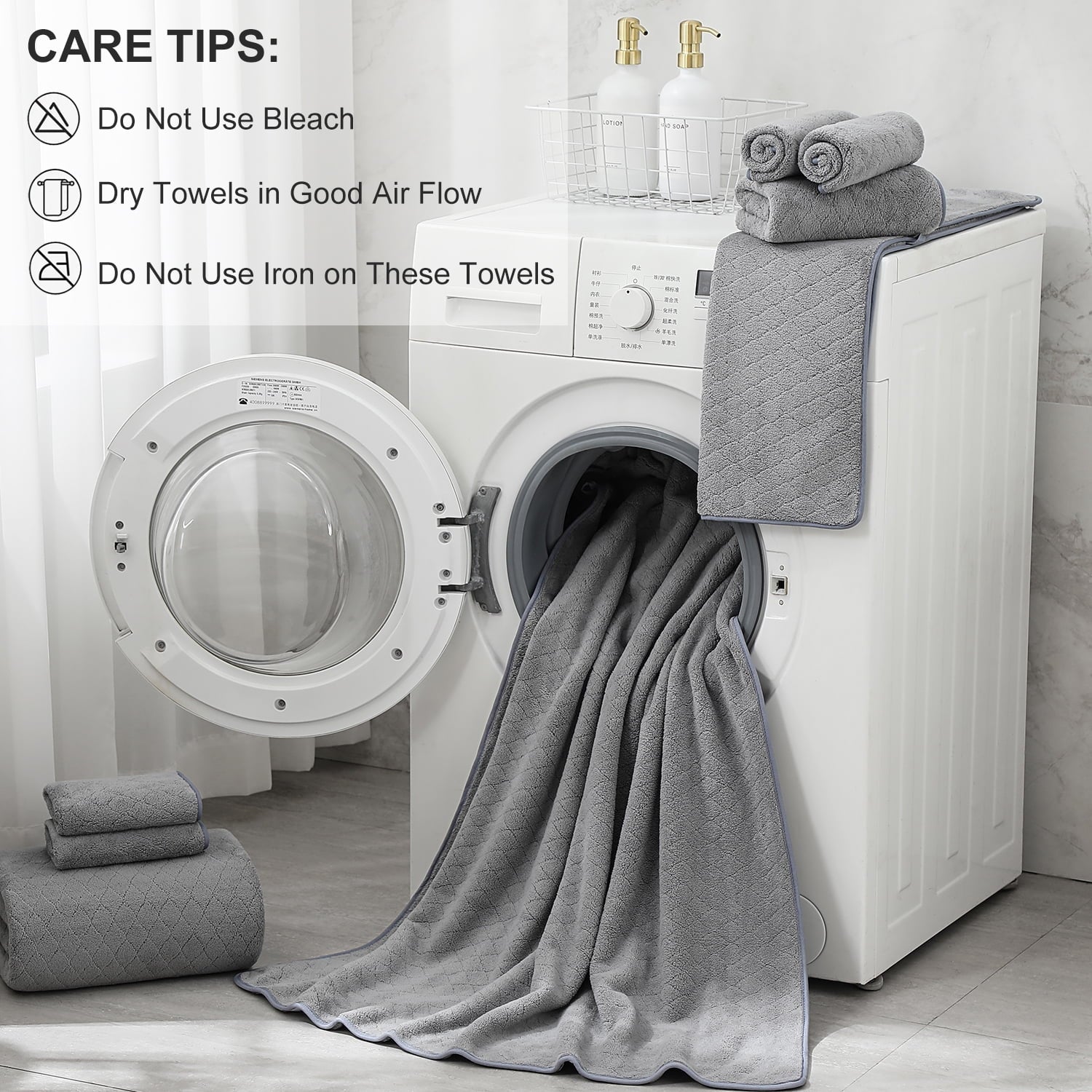 Green Essen 8 Pieces Extra Large Bath Towel35"x 70" Highly Absorbent Quick Dry Bath Sheets Bath Towel Oversized Clearance Soft Shower Towels for Bathroom Spa Hotel Gym(Dark Grey)