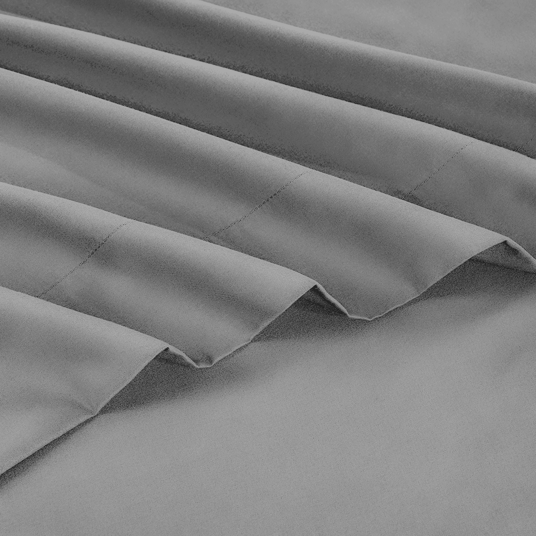 Full Size Bed Sheets,Z-hom 4 Piece Cooling Sheets 14” Deep Pocket Sheet & Pillowcase Sets Soft Microfiber Luxury Bedding Fitted Sheet Water Washed,Dark Gray