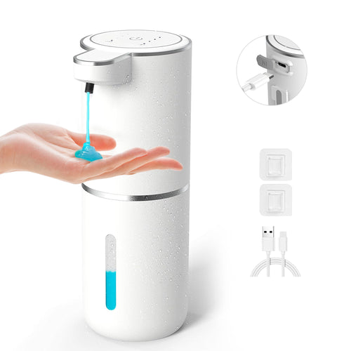 ALLJOY Automatic Liquid Soap Dispenser 12.8oz/380ML Electric Wall Mount Touchless Soap Dispenser for Kitchen Bathroom USB Rechargeable Hand & Dish Soap Dispenser