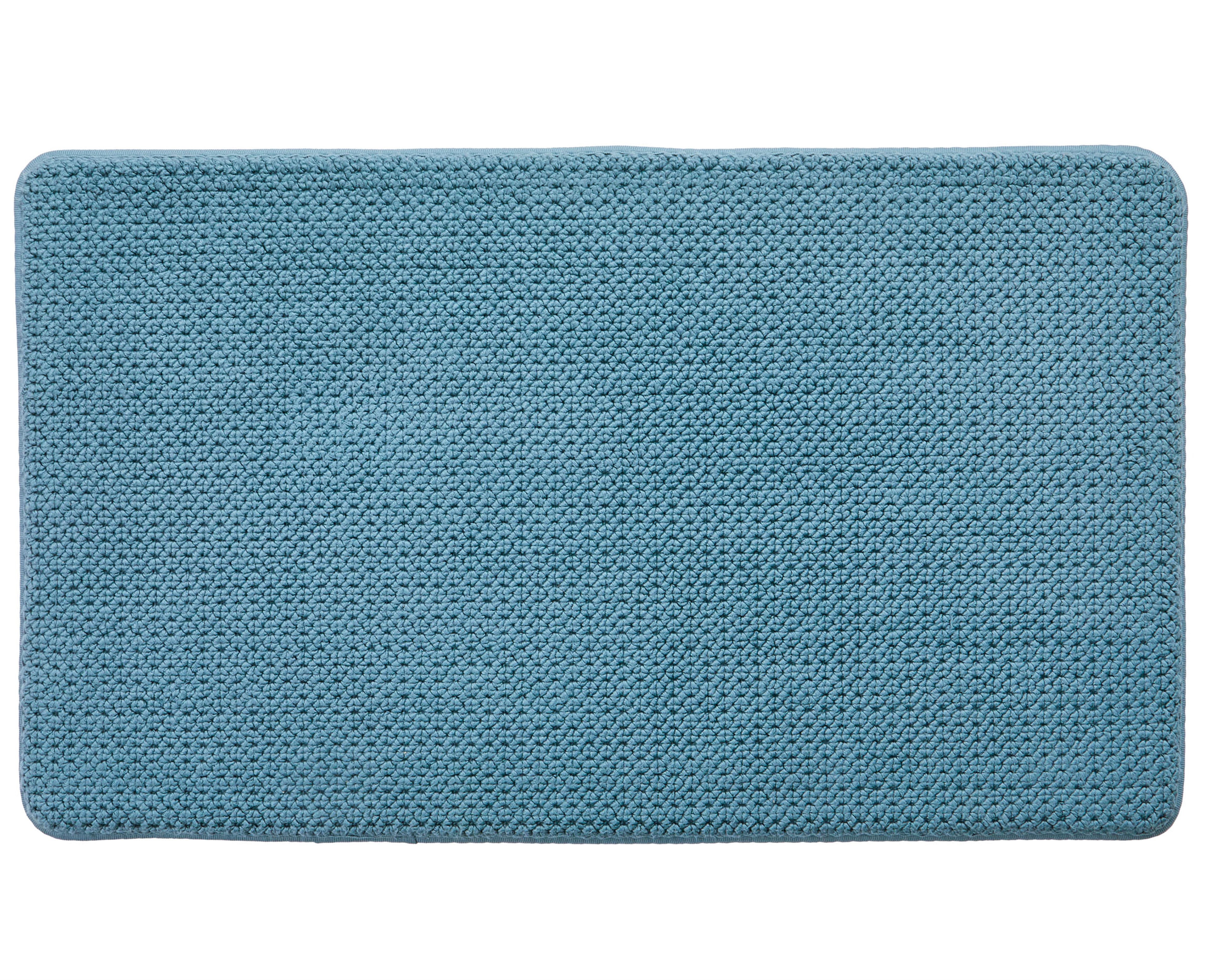 Better Homes & Gardens Signature Soft Cotton Memory Foam Bath Rug, Green River, 20" x 34"