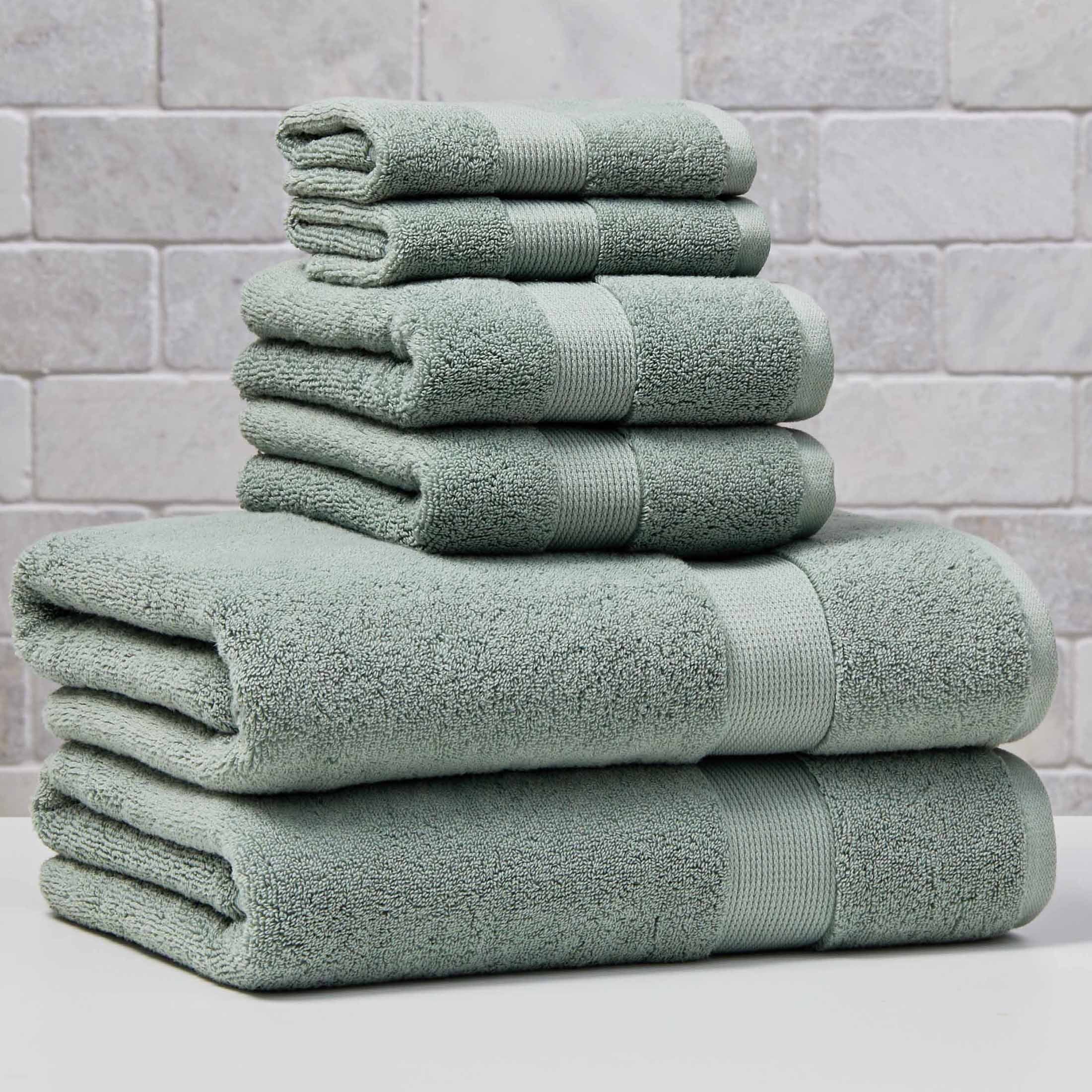 Better Homes & Gardens Signature Soft Solid Cotton 6 Piece Bath Towel Set,Arctic White