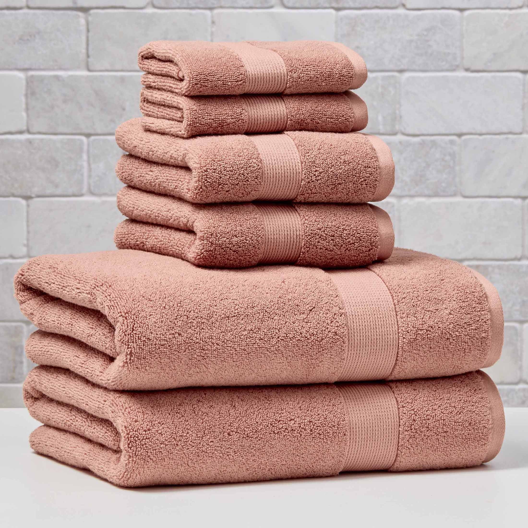 Better Homes & Gardens Signature Soft Solid Cotton 6 Piece Bath Towel Set,Arctic White