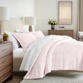 All Season Reversible Comforter Set Breathable Cool in Sage Green & Ivory Twin/Twin XL Size Bedding by Comfort Canopy