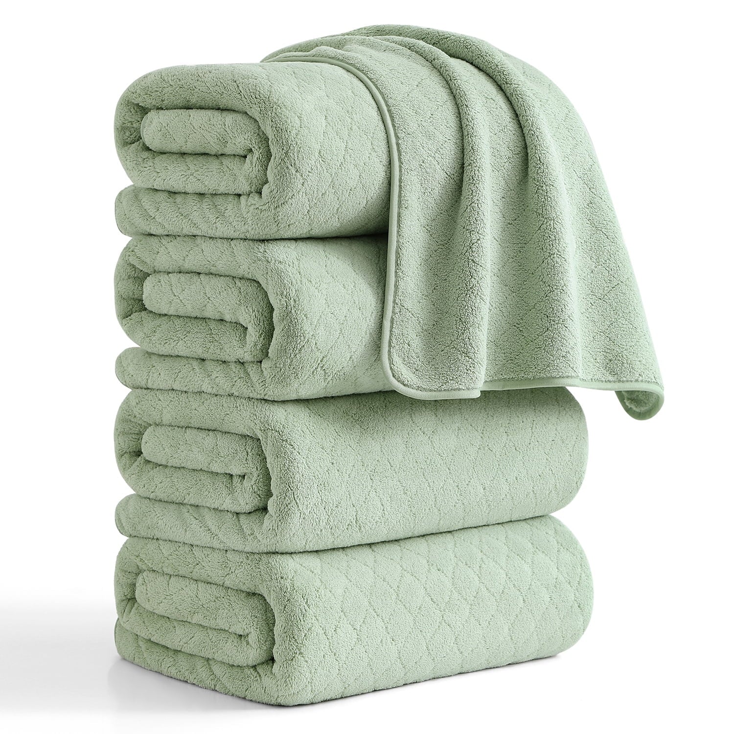 Green Essen 8 Pieces Extra Large Bath Towel35"x 70" Highly Absorbent Quick Dry Bath Sheets Bath Towel Oversized Clearance Soft Shower Towels for Bathroom Spa Hotel Gym(Dark Grey)
