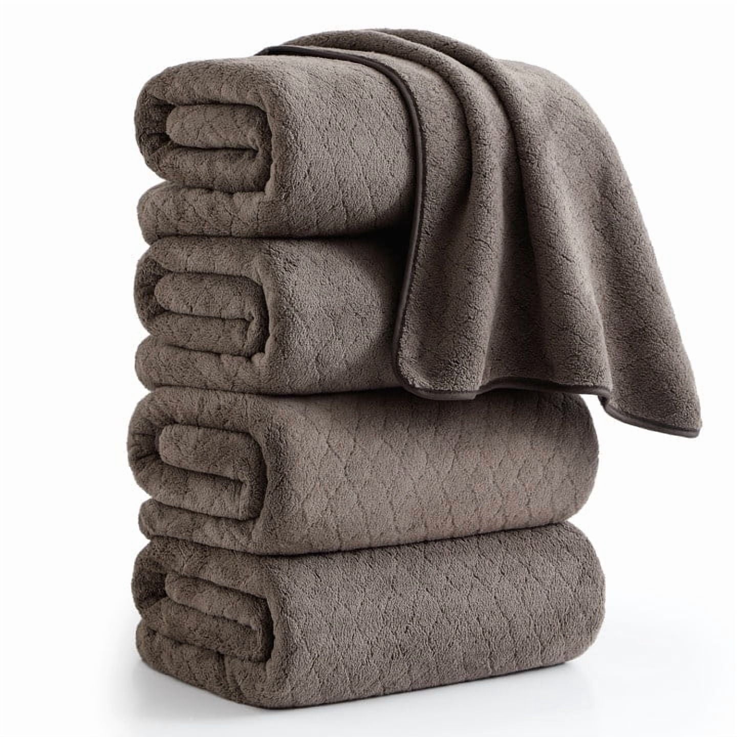 Green Essen 8 Pieces Extra Large Bath Towel35"x 70" Highly Absorbent Quick Dry Bath Sheets Bath Towel Oversized Clearance Soft Shower Towels for Bathroom Spa Hotel Gym(Dark Grey)