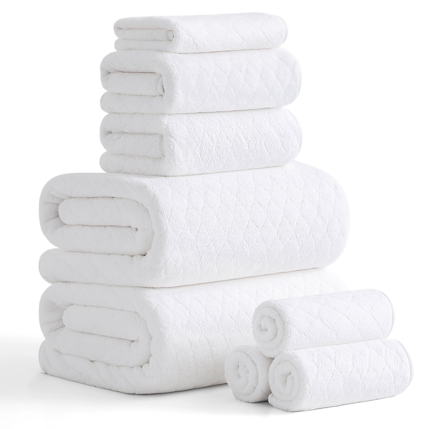 Green Essen 8 Pieces Extra Large Bath Towel35"x 70" Highly Absorbent Quick Dry Bath Sheets Bath Towel Oversized Clearance Soft Shower Towels for Bathroom Spa Hotel Gym(Dark Grey)