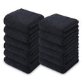 Jessy Home 12 Pack Dark Gray Washcloths for Bathroom 13x13 Inch Ultra Soft Hand Face Towels