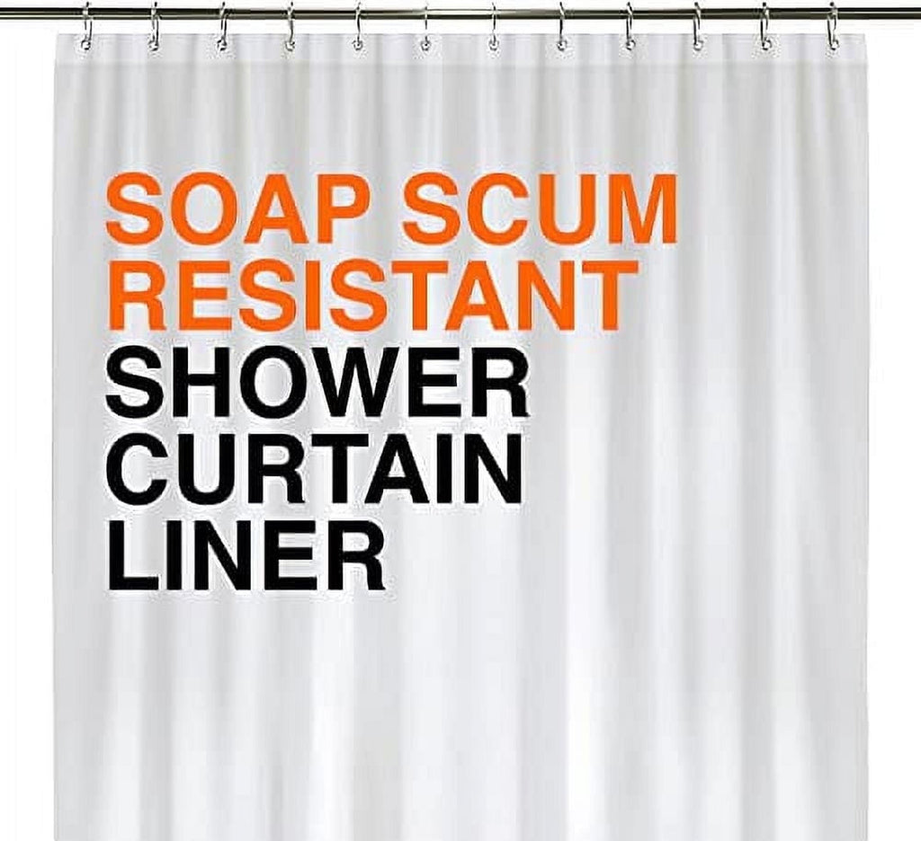 Liba Peva 10-Gauge Shower Curtain Liner, 72” W X 84” H - Clear, New Years Gifts 2025, 10g Extra Heavy Duty Thickness for Bathroom, Gifts for Friends