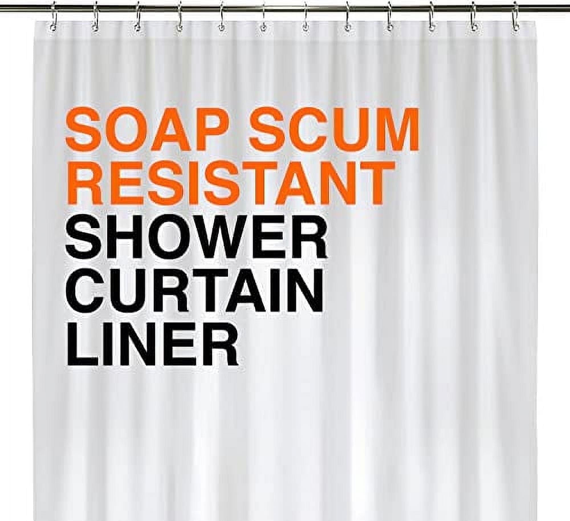 Liba Peva 10-Gauge Shower Curtain Liner, 72” W X 84” H - Clear, New Years Gifts 2025, 10g Extra Heavy Duty Thickness for Bathroom, Gifts for Friends