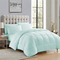Luxury 5 Piece Bed in a Bag Down Alternative Comforter and Sheet Set - Aqua - Twin XL