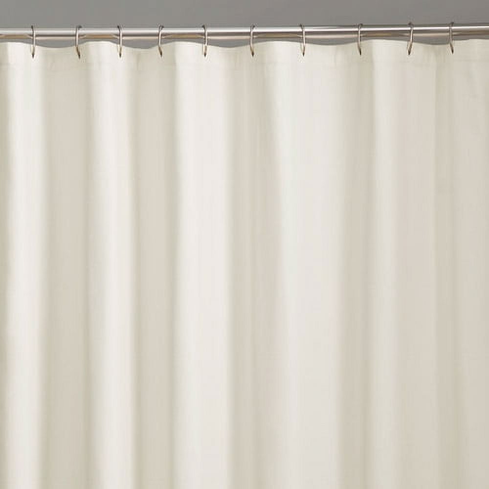 Mainstays White Water Repellent Fabric Shower Curtain Liner, 70” x 72”