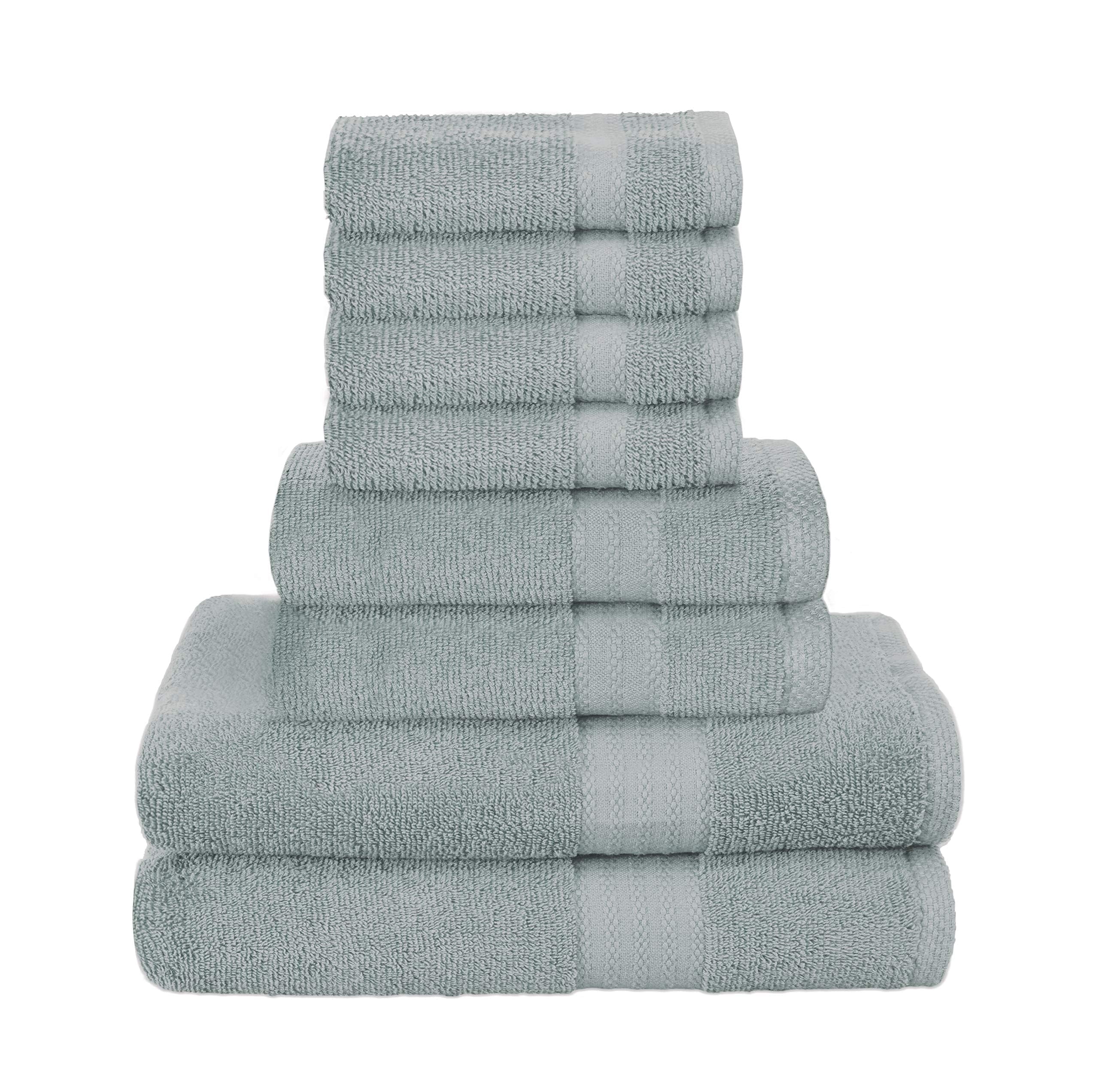MyOwn Ultra Soft 3 Pack Cotton Towel Set, Contains a Bath Towel 28x55 inch, a Hand Towel 16x24 inch & a Wash Coth 12x12 inch, Ideal Everyday use, Compact & Lightweight - Navy Blue