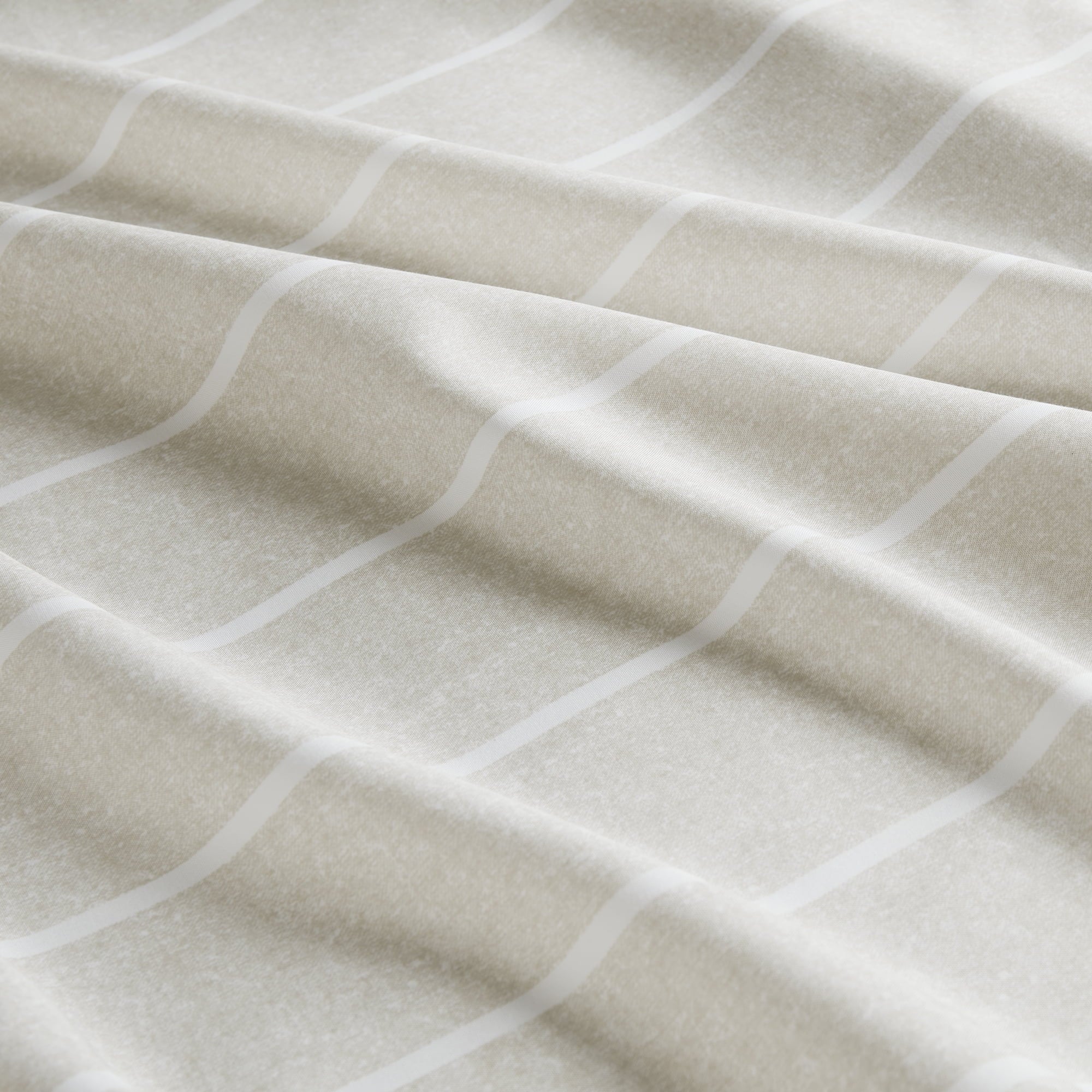 Mainstays Microfiber Body Pillowcase - Beige & White Stripe - 20"x52" - 1 Pack