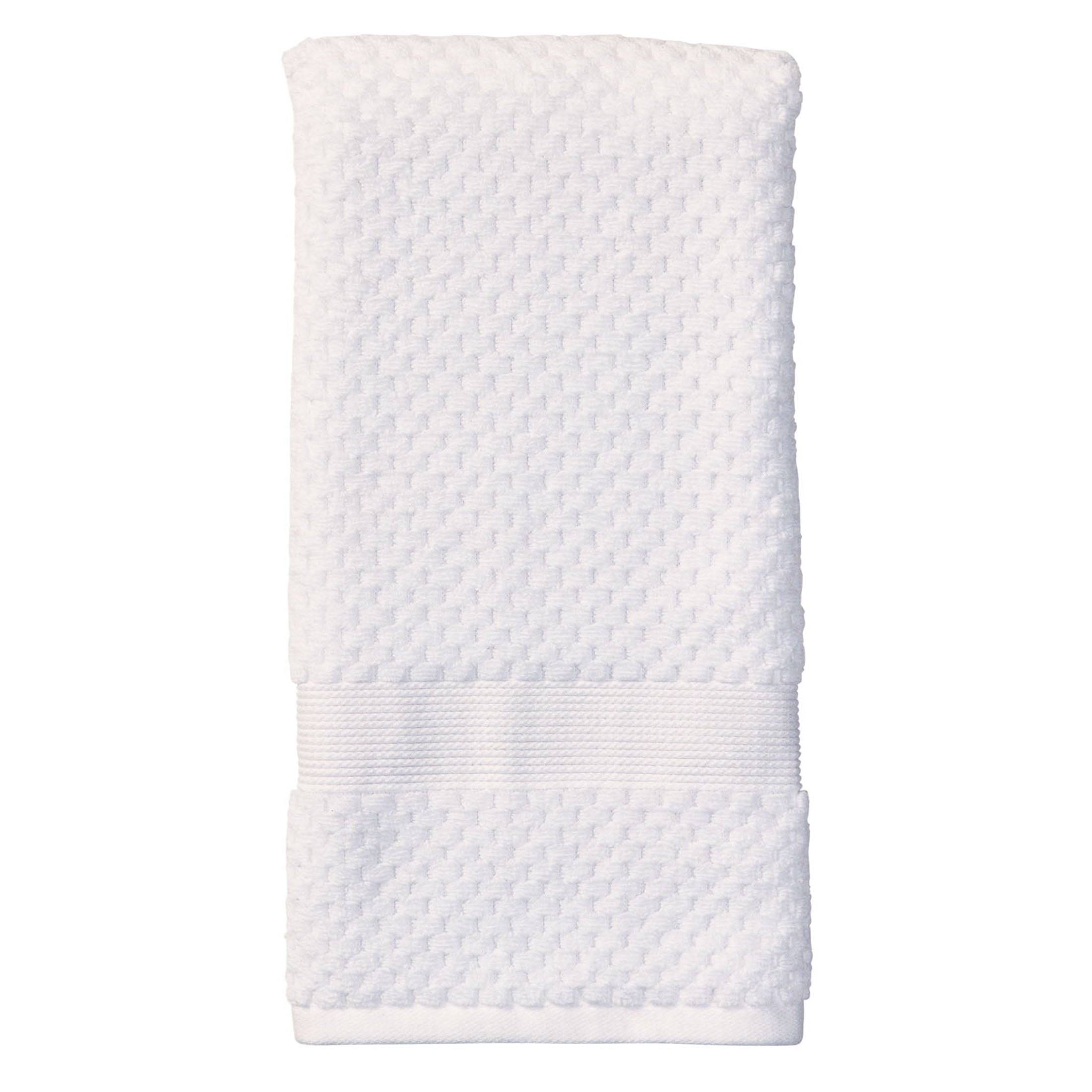 Better Homes & Gardens Signature Soft Cotton Popcorn Textured 6 Piece Bath Towel Set,Arctic White