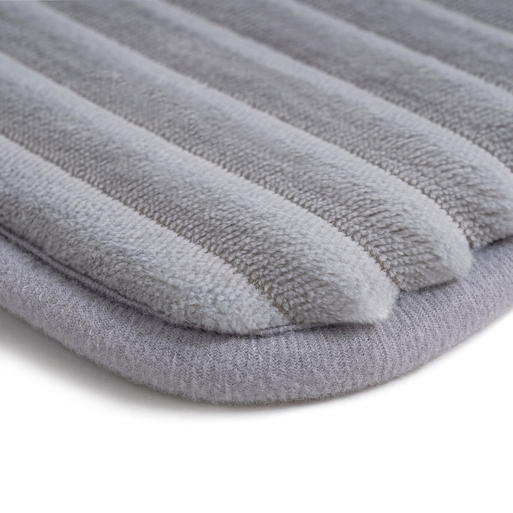 Mainstays Performance Foam Bath Rug, Silver, 17"x 24"