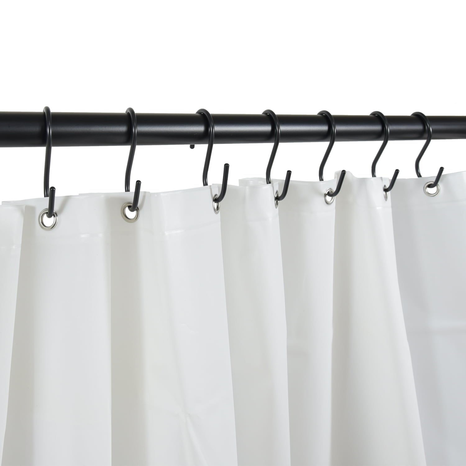 Mainstays Hooks, Black, 12 Piece/Set, 100% Iron