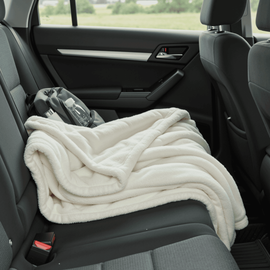 Naipo 50 in x 70 in Faux Rabbit Fur Blanket White Arctic Velvet Throw Blanket Unique Design Perfect for All Seasons and Ages (No Heating)