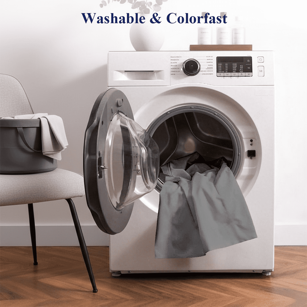 Full Size Bed Sheets,Z-hom 4 Piece Cooling Sheets 14” Deep Pocket Sheet & Pillowcase Sets Soft Microfiber Luxury Bedding Fitted Sheet Water Washed,Dark Gray