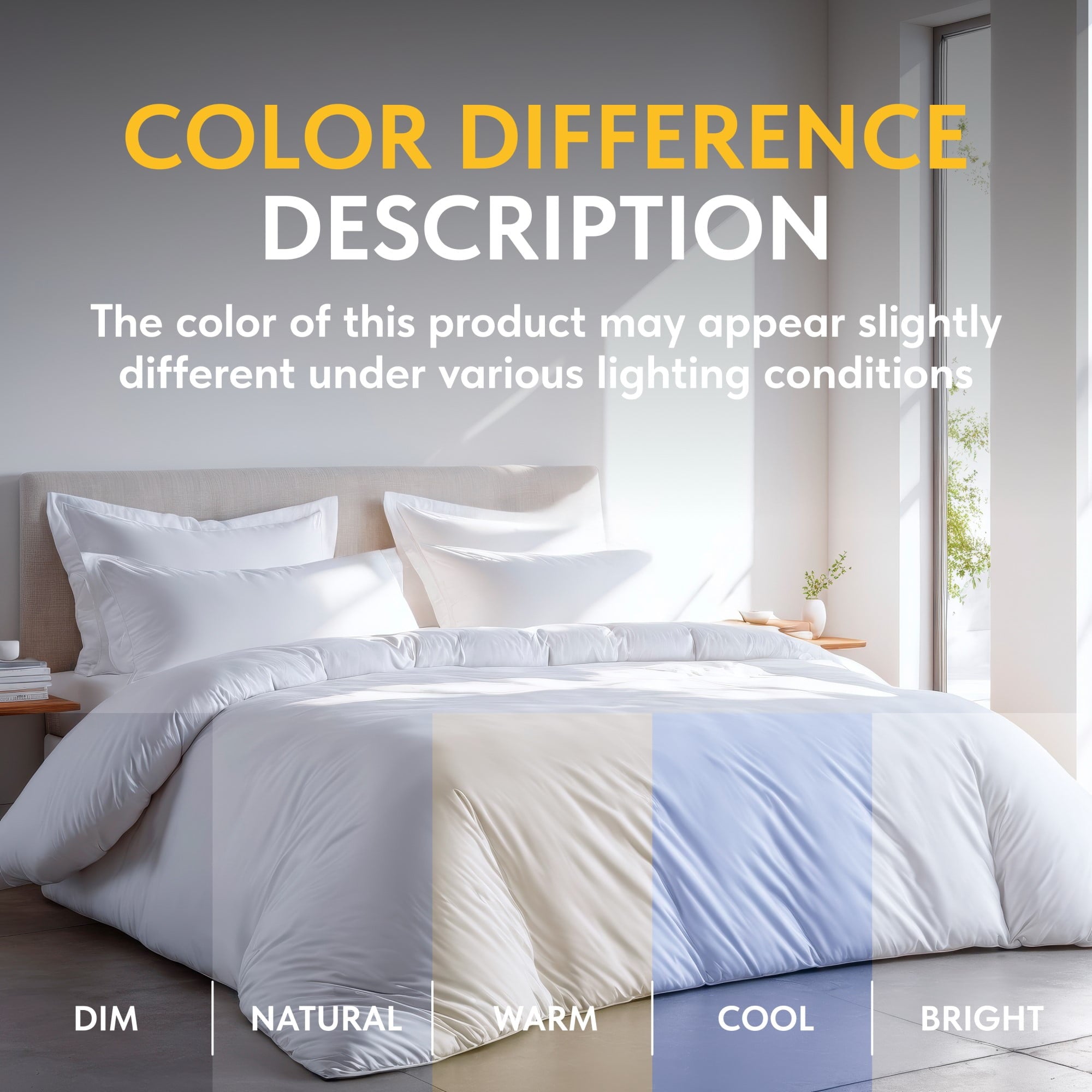 White Classic White Duvet Cover King Size Zipper Closure - Luxury Soft King Duvet Cover Set 3 Piece, 1 Duvet Cover 104x90 and 2 Pillow Shams | Comforter Not Included