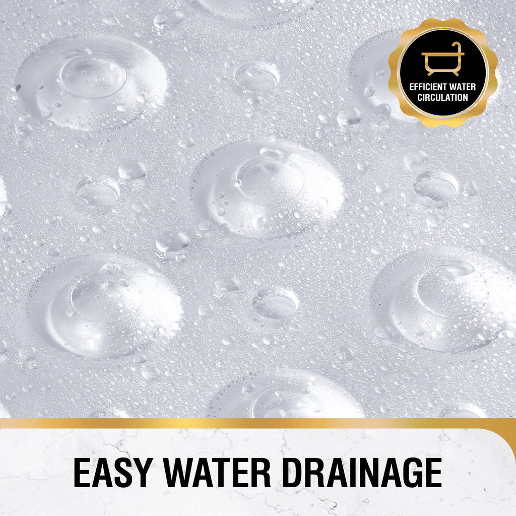 HITSLAM Extra Long Bathtub Mat-40x16 Non Slip Shower Mat with Drain Holes and Suction Cups,Machine Washable Bath Mat,Clear