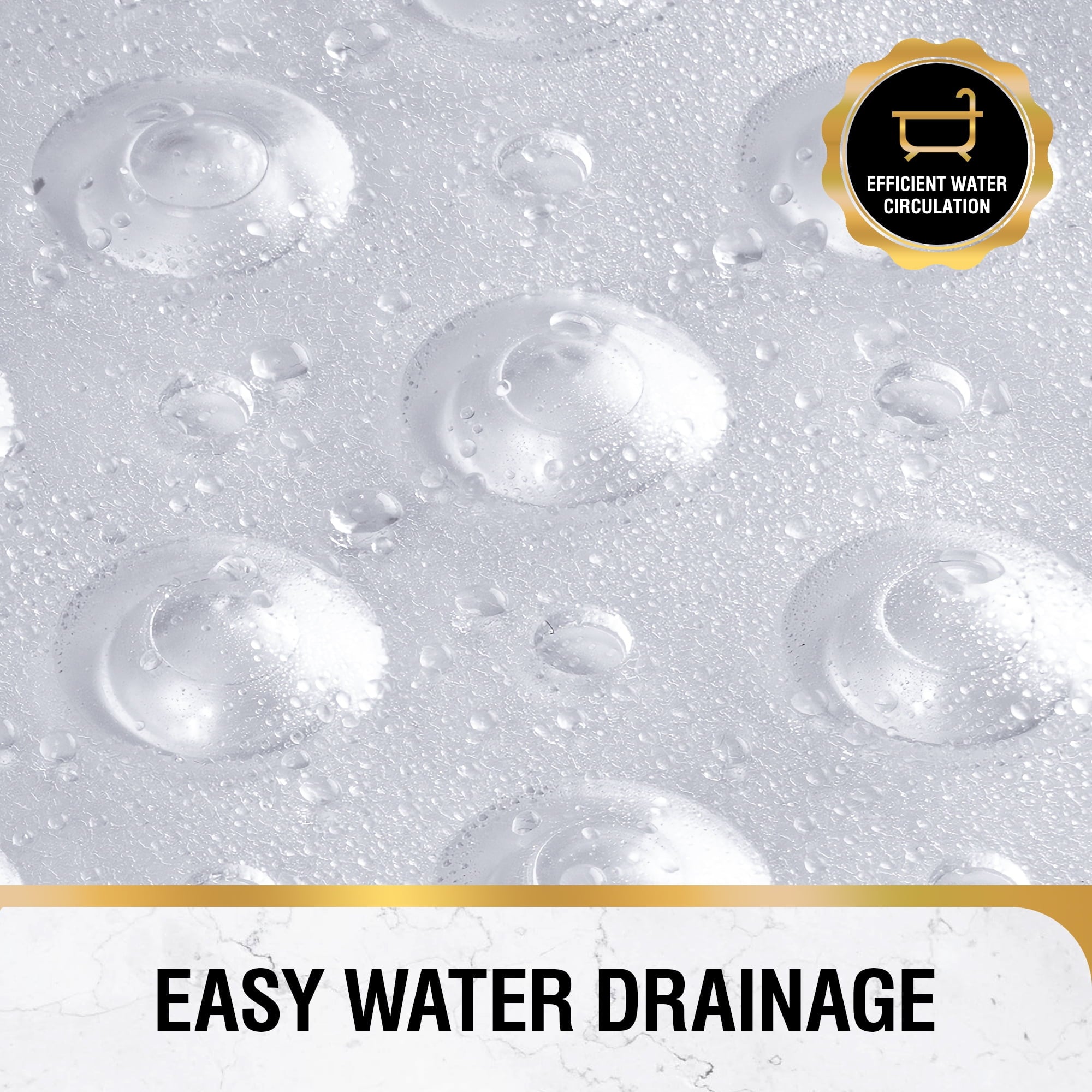 HITSLAM Extra Long Bathtub Mat-40x16 Non Slip Shower Mat with Drain Holes and Suction Cups,Machine Washable Bath Mat,Clear