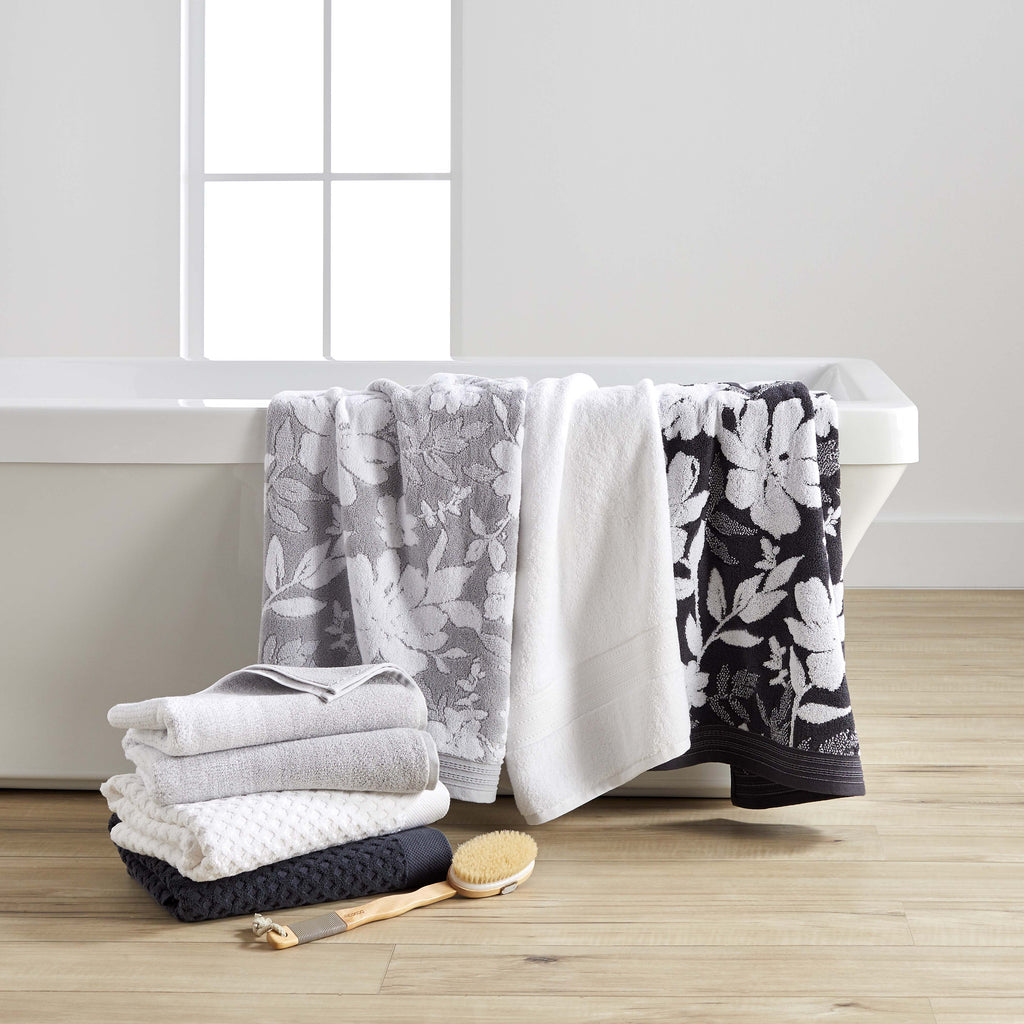 Better Homes & Gardens Signature Soft Solid Cotton 6 Piece Bath Towel Set,Arctic White