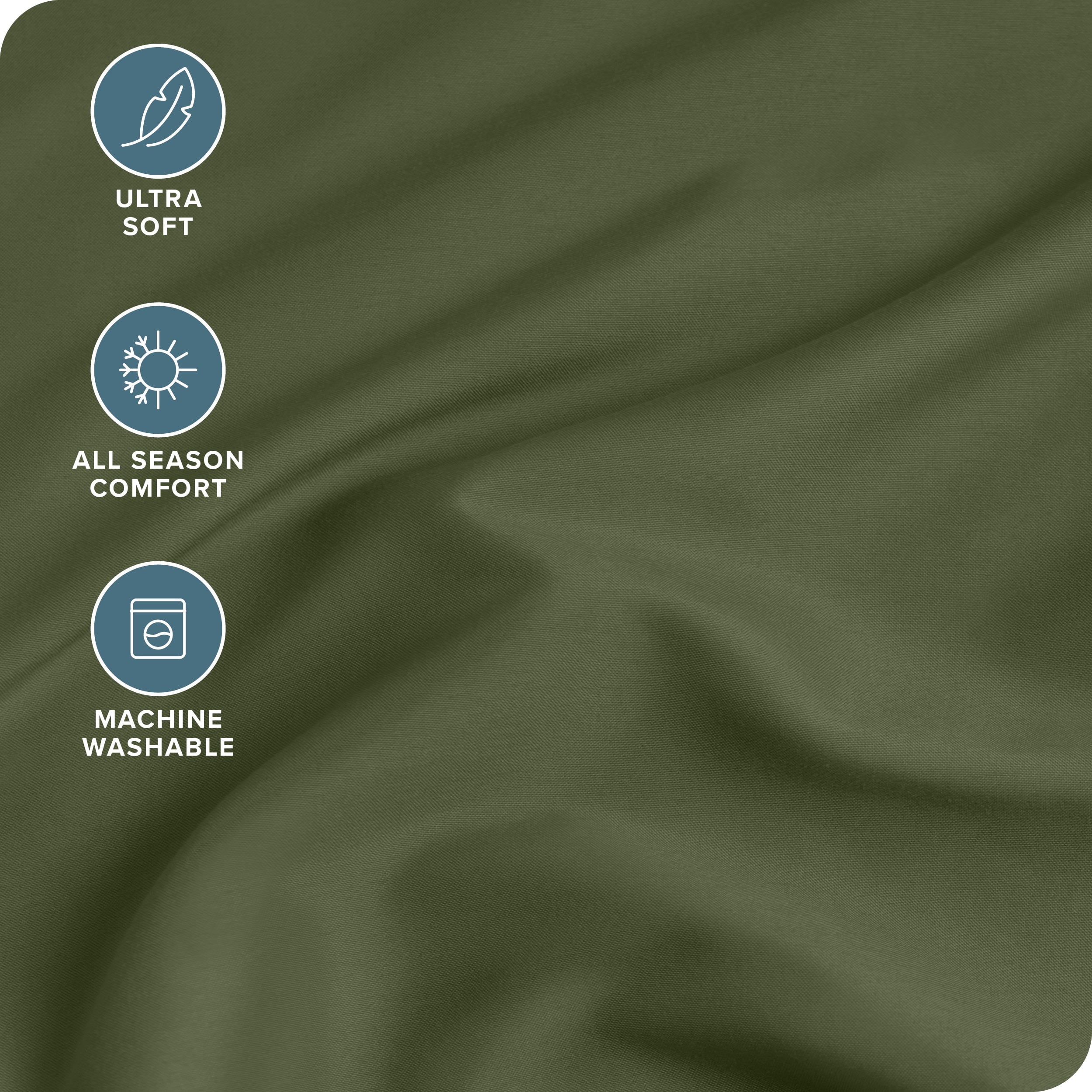 Bare Home Fitted Sheet - 22" Extra Deep Pocket - Premium 1800 Collection - Twin-XL, Cypress