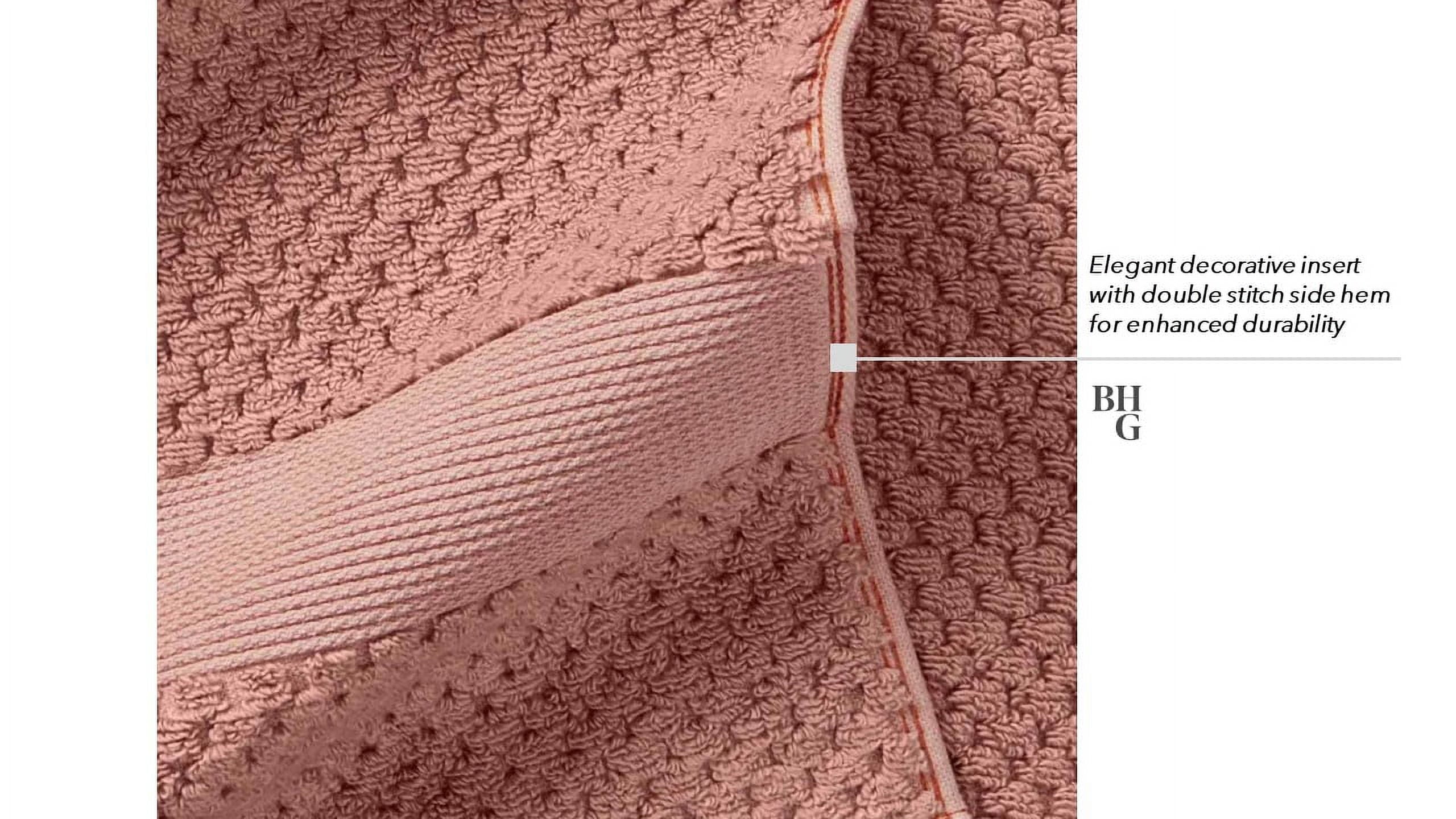 Better Homes & Gardens Signature Soft Cotton Popcorn Textured 6 Piece Bath Towel Set,Arctic White